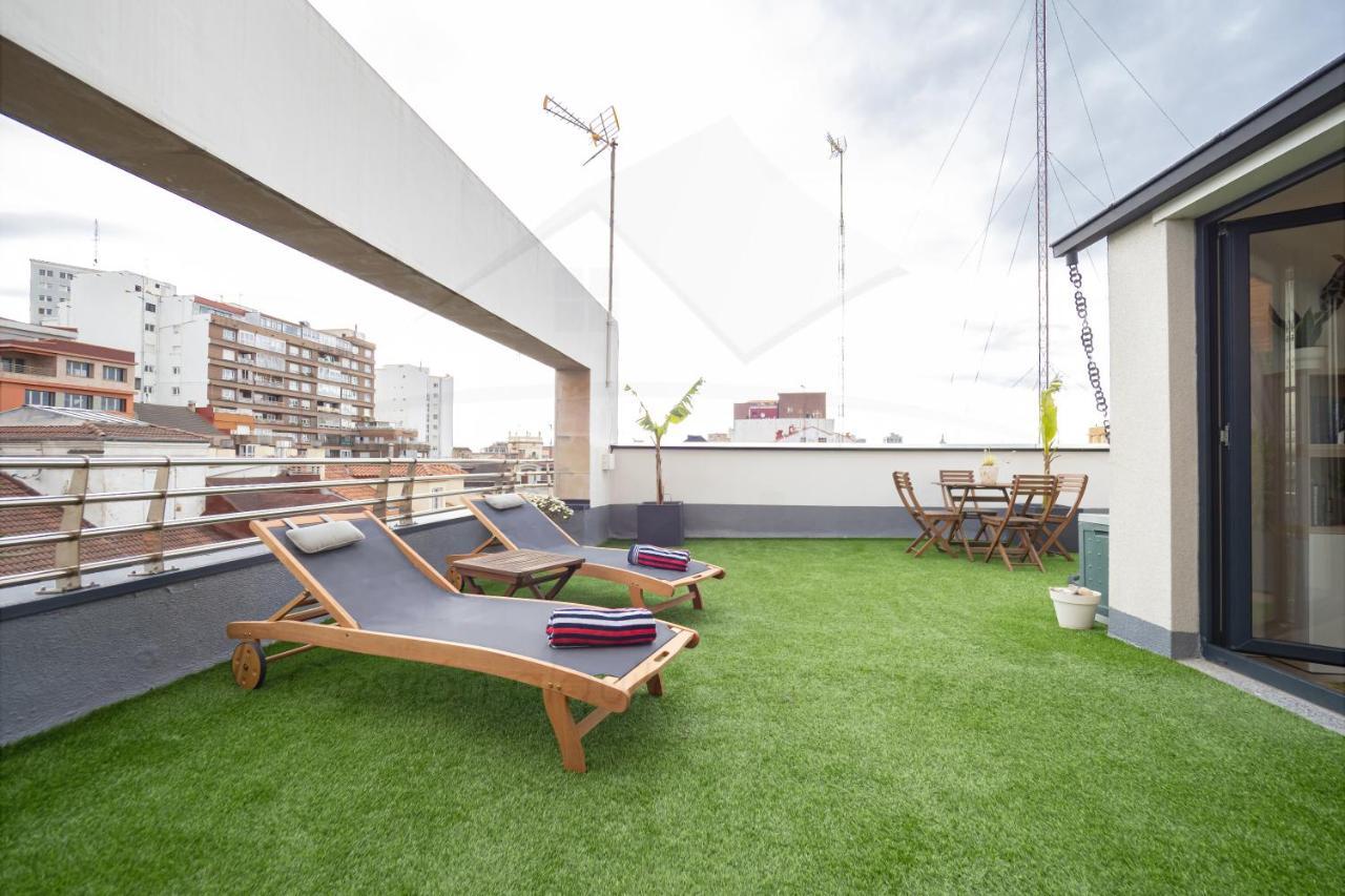 Palomar De Corrida Atico Con Terraza By Silastur Gijon Bagian luar foto